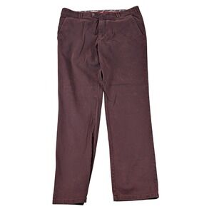 Meyers Men's Burgundy Chinos Casual Pants Slim Fit Stretch Comfortable 38 x 28